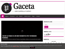 Tablet Screenshot of gacetadecastillayleon.com